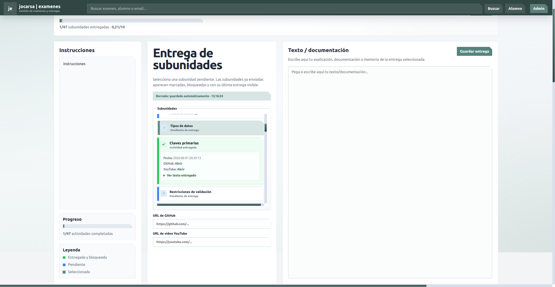 Vista de jocarsa | examenes