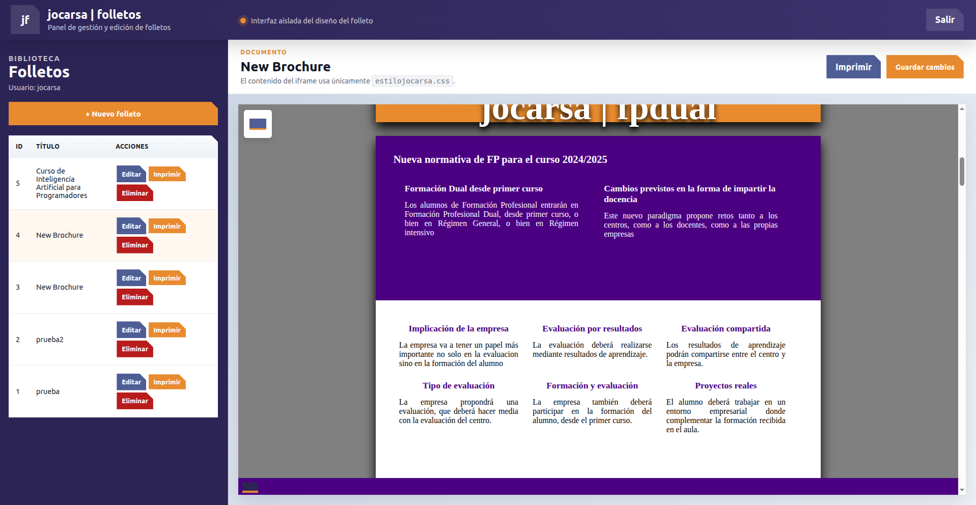 Captura 2 de jocarsa | folletos